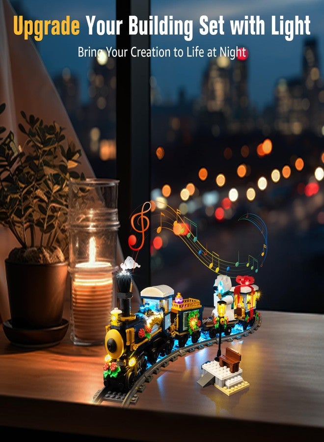 BrickSoul LED Light Up Kit Compatible with Lego Christmas Train 10361 Building Set, Upgraded Christmas Sound Version with Music Playback, Lighting Accessories, Gift for Lego Fans, Not 10361 Building - Image 5